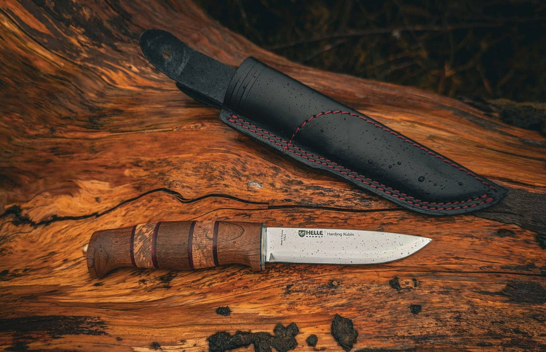Helle Harding Rubin 2026 LTD Edition knife and sheath