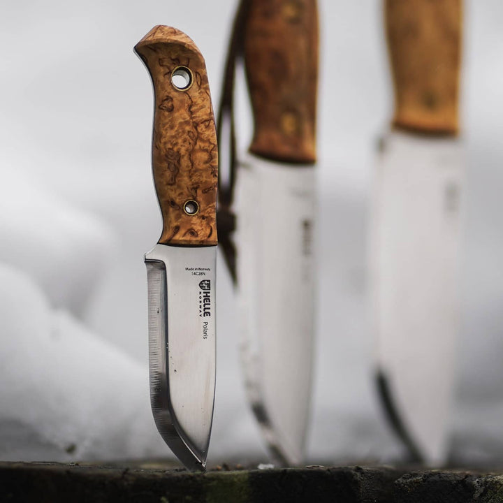 Helle Polaris knife with Nord family